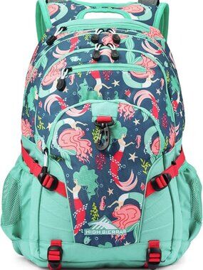 Large HIGH SIERRA Student School Laptop Adventure Loop Backpack MERMAID Mermaids